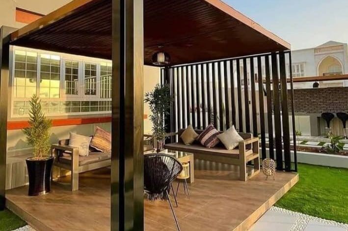 برجولات وجلسات خارجية