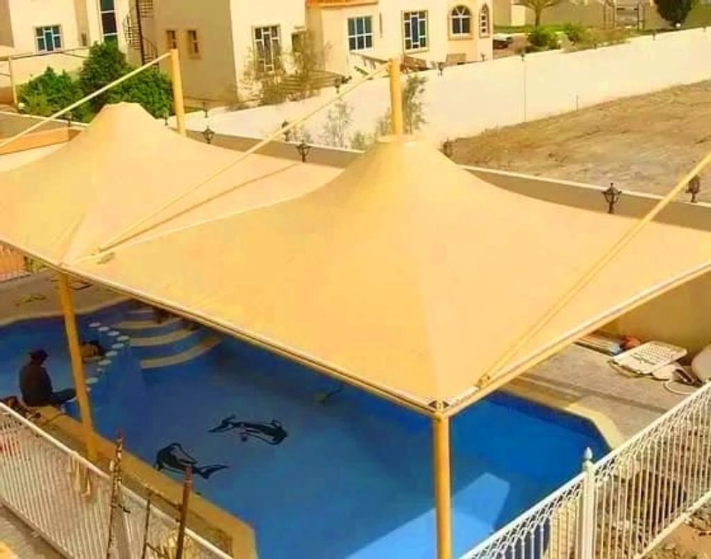 مظلات هرميه بالاحساء